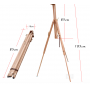 New Products Amazon Hot Sale Portable Folding 1.85m Beech Artist Easels for Painting