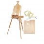 Portable Folding Artist Beech Wooden Paint easel box Sketching Tool Tripod French Easel Drawing Box