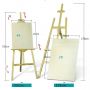 175cm pine wood easel for painting and display