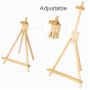 Ajustable Pine Wood Table Easel in Studio for painting