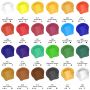 Acrylic Paint Set of 24 Colors, 60ml / 2.02oz Primary Acrylic Paint for Canvas Painting, Craft paint Supplies for Rock