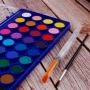 Watercolour Paint Set, 36Pretty Colors Watercolor Cake Set with Classic Paint Brush, Idea for Kids and Adult