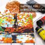 Acrylic Paint Set, 20 Colors 4.05 oz/120ml tube Art Paint Supplies for Canvas, Crafts, Wood, Fabric, Leather&Stone