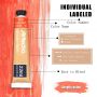 Acrylic Paint Set of 12 Colors, 22ml / 0.74oz Primary Acrylic Paint for Beginners, Supplies for Canvas