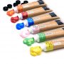 Acrylic Paint Set of 36 Colors, 22ml / 0.74oz Metallic Paint Kit with 10pcs Brushes Supplies for Canvas
