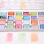 watercolour Semi-Moist Paint Set, 28 Metallic Colors Watercolor Cake Set with Classic Paint Brush, Idea for Kids