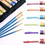 Acrylic Paint Set of 36 Colors, 22ml / 0.74oz Metallic Paint Kit with 10pcs Brushes Supplies for Canvas