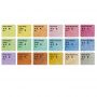 watercolour paint set with 18 Metallic Colors, Including Water Brush Pen, Sponge and blank color chart in watercolor paint