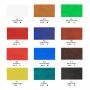 Acrylic Paint Set of 12 Colors, 22ml / 0.74oz Primary Acrylic Paint for Beginners, Supplies for Canvas