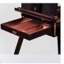 2020 High quality coffee colored pine wood portable French Sketch easel box