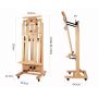 2022 Art supply Deluxe Rocker Crank Artist Easel for painting