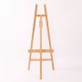 2021 Popular beech wood Adjustable Floor Artist Lyre A Frame Art easel with storage tray