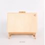 2021 Beech wood adjustable Folding portable Laptop Table easel by rear support