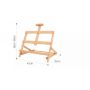 2021 Beech wood adjustable Folding portable Laptop Table easel by rear support