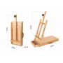 2021 High Quality Adjustable wooden Desktop Artist Folding Easel box with drawer