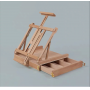 2021 Amazon Adjustable Solid Beech Wood Tabletop Easel & Sketchbox Artist Easel with Storage drawer