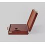 2021 Art Supplies walnut Multi-Function Solid Beech Wood Artist Tool Box for painting storage