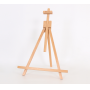 2021 Best selling Art supplier Ajustable Folding Beechwood Tripod Display Stand for painting and displaying