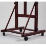 2021 Amazon Walnut Heavy Duty H-Frame Adjustable Tilting Artist Easel with Artist Storage Tray