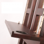 2021 Top quality Professional Master Large hand-operated nut brown double rocker beech wooden easel with four wheels