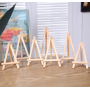 2022 Art supplies Customized 8*15cm Pine wood mini easel stand for displaying small canvas, photos , business card