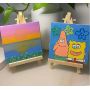 2021 nice quality Art Supplies 9*16cm Mini Display Wood Easel for Displaying Small Canvases