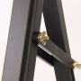2022 New Art supply Black Professional pine wood A-frame Lyre studio easel with rear leg support