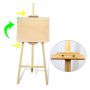 Professional wood hoop art wood tripod easel for artist