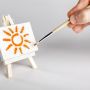Easel use and wood material mini canvas easel small kids wood easel stand for canvas