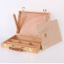 2022 Multi-Functional Wooden Artist Easel Drawing Painting Portable Storage Box with handle