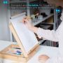 Online Hot Selling Artist Portable Tabletop Art Easel Set with Paint Brushes Acrylic Paint Palette Set