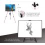 Rose Gold Color Thick Aluminum Metal Tripod Display Easel