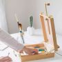 Online Hot Selling Artist Portable Tabletop Art Easel Set with Paint Brushes Acrylic Paint Palette Set