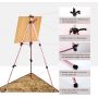 Rose Gold Color Thick Aluminum Metal Tripod Display Easel