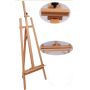 high quality solid beech wood portable wooden easel for artist and advertising
