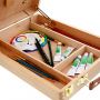 Art art supply adjustable Design with Divided Storage Compartment wood table sketch box easel
