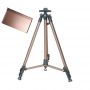 professional triangle shape metal plate display easel stand for artist