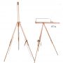 high quality beech wood portable tripod holder easel stand for field painting