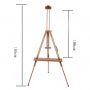high quality tripod wooden art easel for artist studio