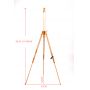 Hot selling art beech wood floor easel stand