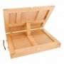 Amazon hot selling art Supply Wood Easel Box for painting and storing