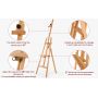 Art Factory Directly Adjustable Height Artist Gallery Display Wooden Stand Easel For Art Painting