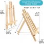 12 Inch Adjustable Foldable A Frame Wood Easel Table Easel For Drawing, Oil Water Painting