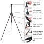 2022 Art Drawing Easel Display Frame Folding Black Iron Metal Easel For Artists Student