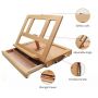 Art Artists Traditional Desk Easel Art Table Easel for Painting and Drawing, Adjustable Wood Easel Stand