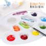 Premium Acrylic Paint Set 24 Acrylic Paint Color Tubes With 5 Paint Brushes 1 Palette