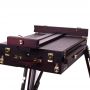 Professional Black Red OEM Wood Collapsible Easel For Artists Painting