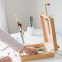 2022 Art Adjustable Wood Easel Box Perfect Wooden Storage Box for Drawing, Painting