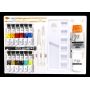 Completed Pebeo Acrylic Paint Kit Included Painting Brush Canvas Panel