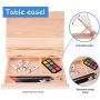 51 Piece Professional Acrylic Paint Kit Painting Supplies Set Includes Wood Table Easel